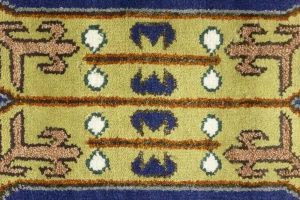 Blue Tribal Geometric 8X10 Oriental Rug