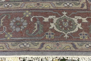 Light Gray Floral 9X12 Heriz Serapi Oriental Rug