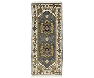Gray Floral 3X6 Traditional Heriz Serapi Oriental Rug