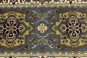 Gray Floral 3X6 Traditional Heriz Serapi Oriental Rug