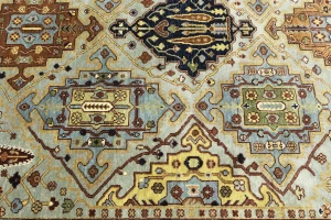 Light Gray Floral 8X10 Chobi Peshawar Oriental Rug