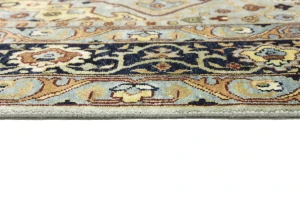 Light Gray Floral 8X10 Chobi Peshawar Oriental Rug