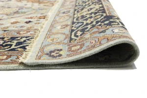 Light Gray Floral 8X10 Chobi Peshawar Oriental Rug
