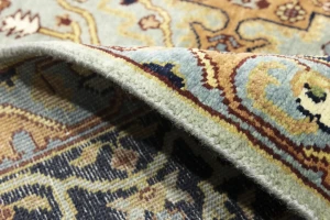 Light Gray Floral 8X10 Chobi Peshawar Oriental Rug