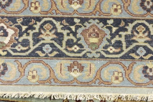 Light Gray Floral 8X10 Chobi Peshawar Oriental Rug