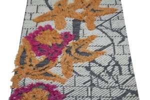 Modern Multi 4'X6'5 Moroccan Style Rug