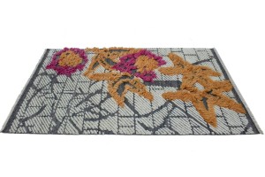 Modern Multi 4'X6'5 Moroccan Style Rug
