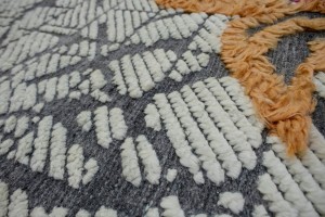 Modern Multi 4'X6'5 Moroccan Style Rug