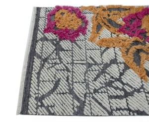 Modern Multi 4'X6'5 Moroccan Style Rug