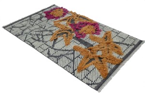 Modern Multi 4'X6'5 Moroccan Style Rug
