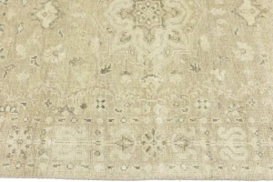 Muted Pinkish Beige Floral 5X8 Transitional Oriental Rug