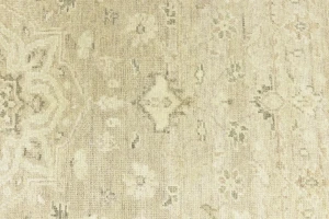 Muted Pinkish Beige Floral 5X8 Transitional Oriental Rug