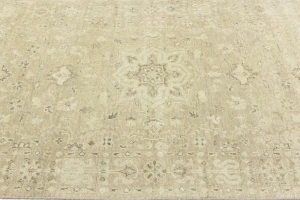 Muted Pinkish Beige Floral 5X8 Transitional Oriental Rug