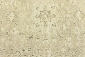 Muted Pinkish Beige Floral 5X8 Transitional Oriental Rug