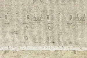 Muted Pinkish Beige Floral 3X10 Transitional Oriental Runner Rug