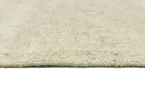 Muted Beige Floral 4X6 Transitional Oriental Rug