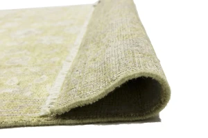 Muted Golden Yellow Floral 4X6 Transitional Oriental Rug