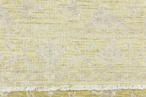 Muted Golden Yellow Floral 4X6 Transitional Oriental Rug