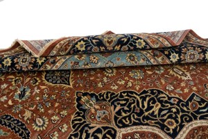 Rust Floral 10X14 Sarouk Goravan Heriz Oriental Rug