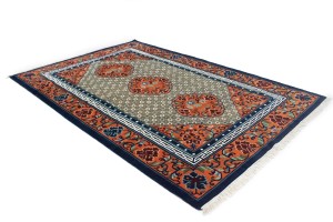 Orange Geometric 6X9 Chinese Style Oriental Rug