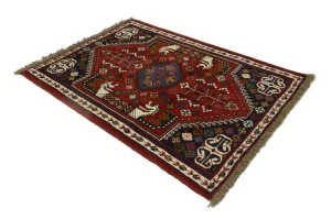 Red Tribal 3X5 Shiraz Persian Rug
