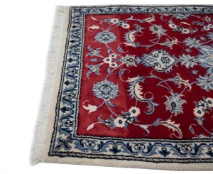 Vintage Red Floral 3X5 Nain Persian Rug