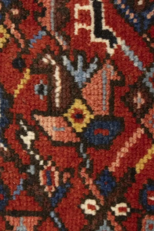 Semi Antique Rusty Red Tribal 5X6 Karajeh Persian Rug