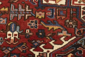 Semi Antique Rusty Red Tribal 5X6 Karajeh Persian Rug