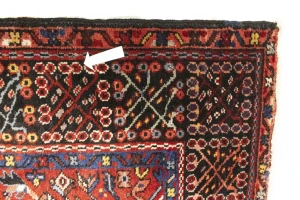 Semi Antique Rusty Red Tribal 5X6 Karajeh Persian Rug
