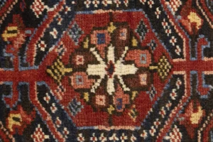 Semi Antique Rusty Red Tribal 5X6 Karajeh Persian Rug