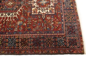 Semi Antique Rusty Red Tribal 5X6 Karajeh Persian Rug