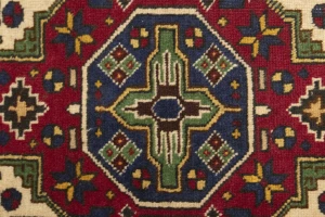 Antique Cream Pictorial 4'4X6'4 Ardebil Persian Rug