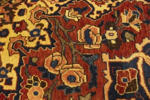 Vintage Red Floral 5X7 Bakhtiari Persian Rug