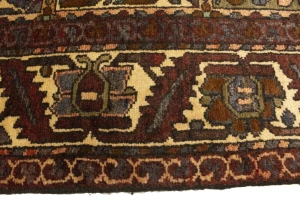 Vintage Brown Floral 7X10 Bakhtiari Persian Rug