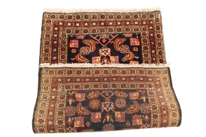Vintage Plum Floral 2X3 Ardebil Persian Rug