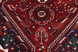 Vintage Red Tribal 4X6 Shiraz Persian Rug