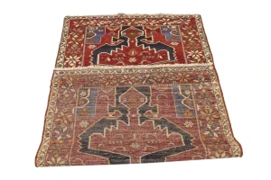 Vintage Tribal Red 3'9X6'4 Nahavand Persian Rug