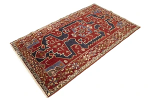 Vintage Tribal Red 3'9X6'4 Nahavand Persian Rug