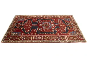 Vintage Tribal Red 3'9X6'4 Nahavand Persian Rug