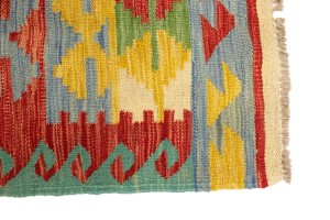 Multicolored Geometric Reversible 4X6 Kilim Oriental Rug