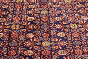 Vintage Plum Floral 10X13 Mahal Persian Rug