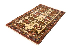 Vintage Floral Tribal 3X5 Karajeh Persian Rug