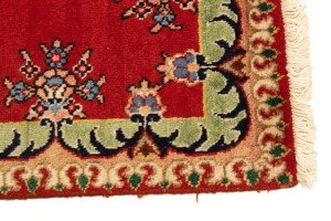 Vintage Floral Red 3X4'6 Tabriz Persian Rug