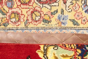 Vintage Floral Classic Red 10X13 Tabriz Persian Rug