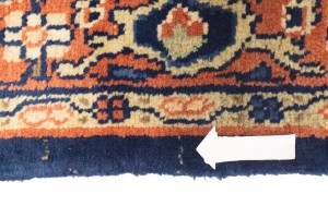 Vintage Floral 3'7X13'6 Mahal Persian Runner Rug