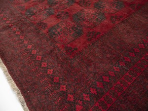 Red Floral Tribal 9'5X11'7 Afghan Herati Vintage Oriental Rug