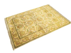 Golden Beige Floral Classic 4X6 Agra Jaipur Oriental Rug