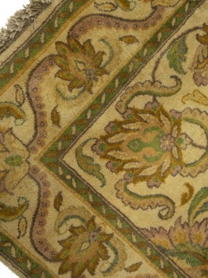 Golden Beige Floral Classic 4X6 Agra Jaipur Oriental Rug