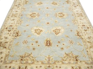 Light Blue Floral 4X6 Peshawar Pakistan Oriental Rug