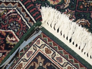 Green Floral Tribal 4X6 Indo-Bidjar Oriental Rug